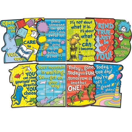 Eureka Dr. Seuss Die-Cut Poster Set, 10 Pieces 847792